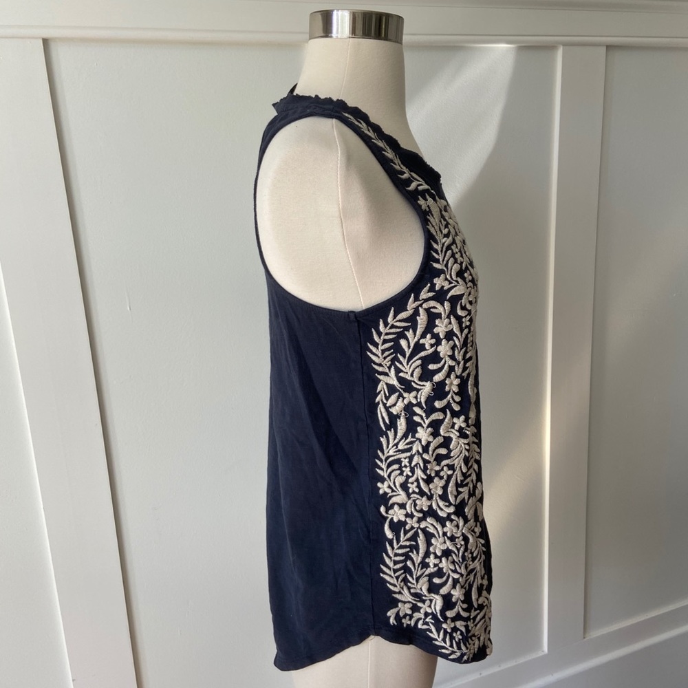 Lucky Brand Embroidered Racerback Top - Picture 2 of 5